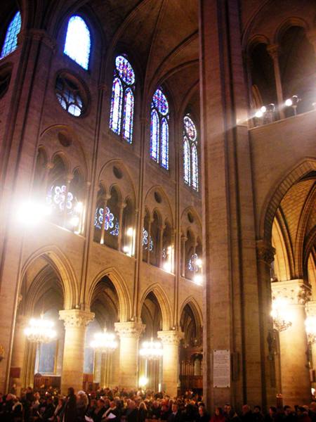 interior of notre dame