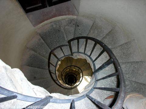 inside the basilica staircase to the terrace