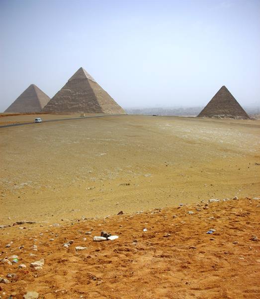 the pyramids