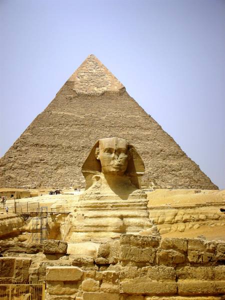 sphinx and pyramid of Khafre