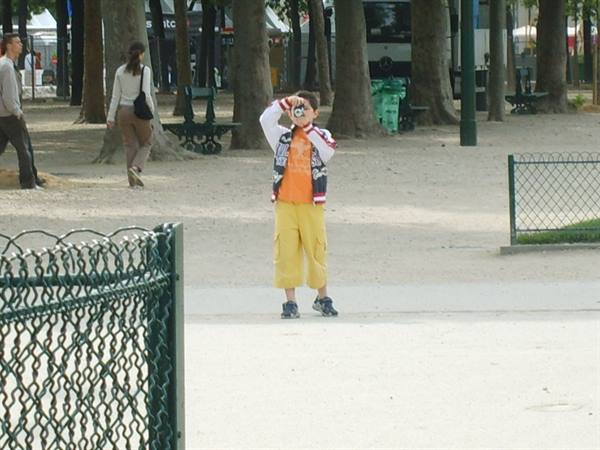 Photographer in action