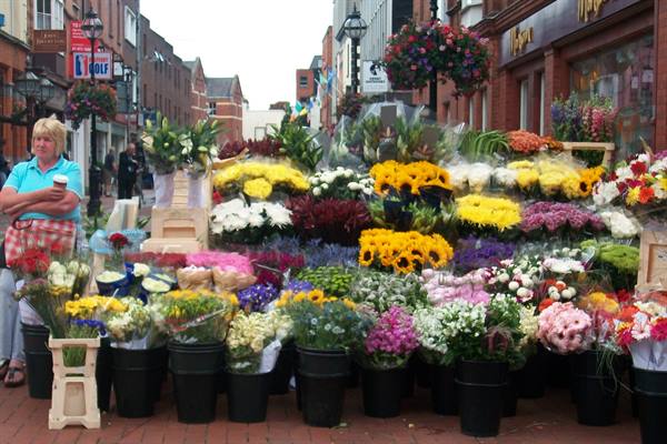 Flowers in Grafton Street