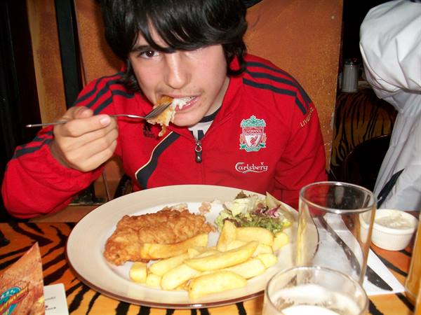 Guinness and fish and chips