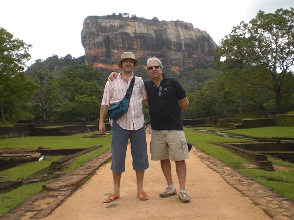 Me and Tonino in the park of Sigiriya