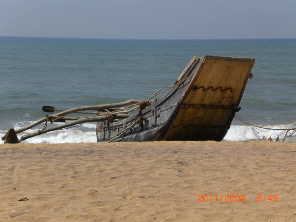 Boat used for trolling fishing