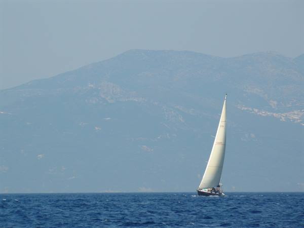 View towards the Greek coast