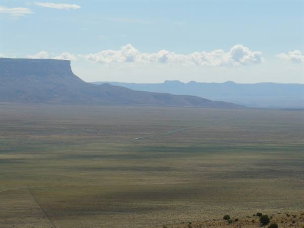 On the road along the 89A