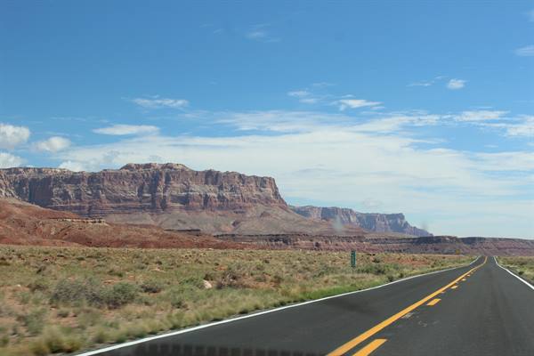 On the road along the 89A