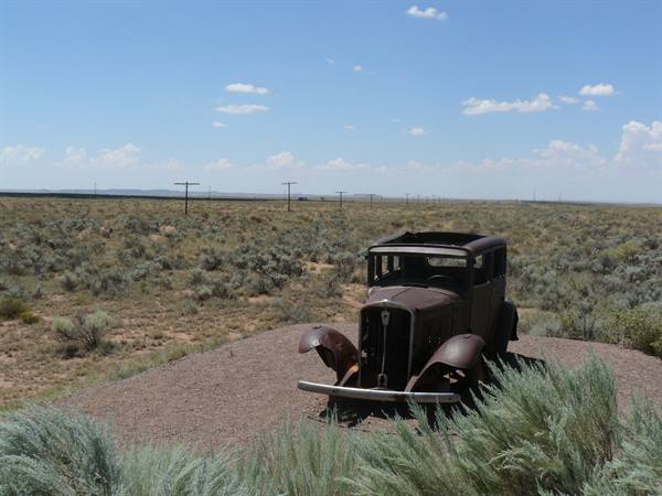 Petrified Forest NP - Route 66 Crossroad