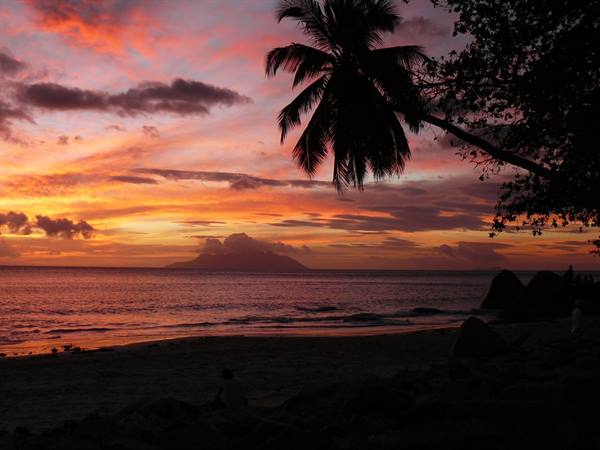 Sunset in Beau Vallon