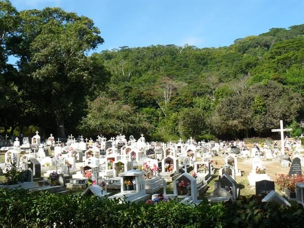 Small cemetery on La Digue