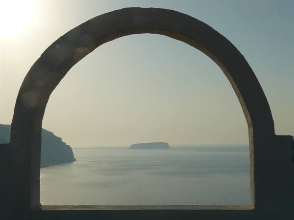 Sunset in the caldera
