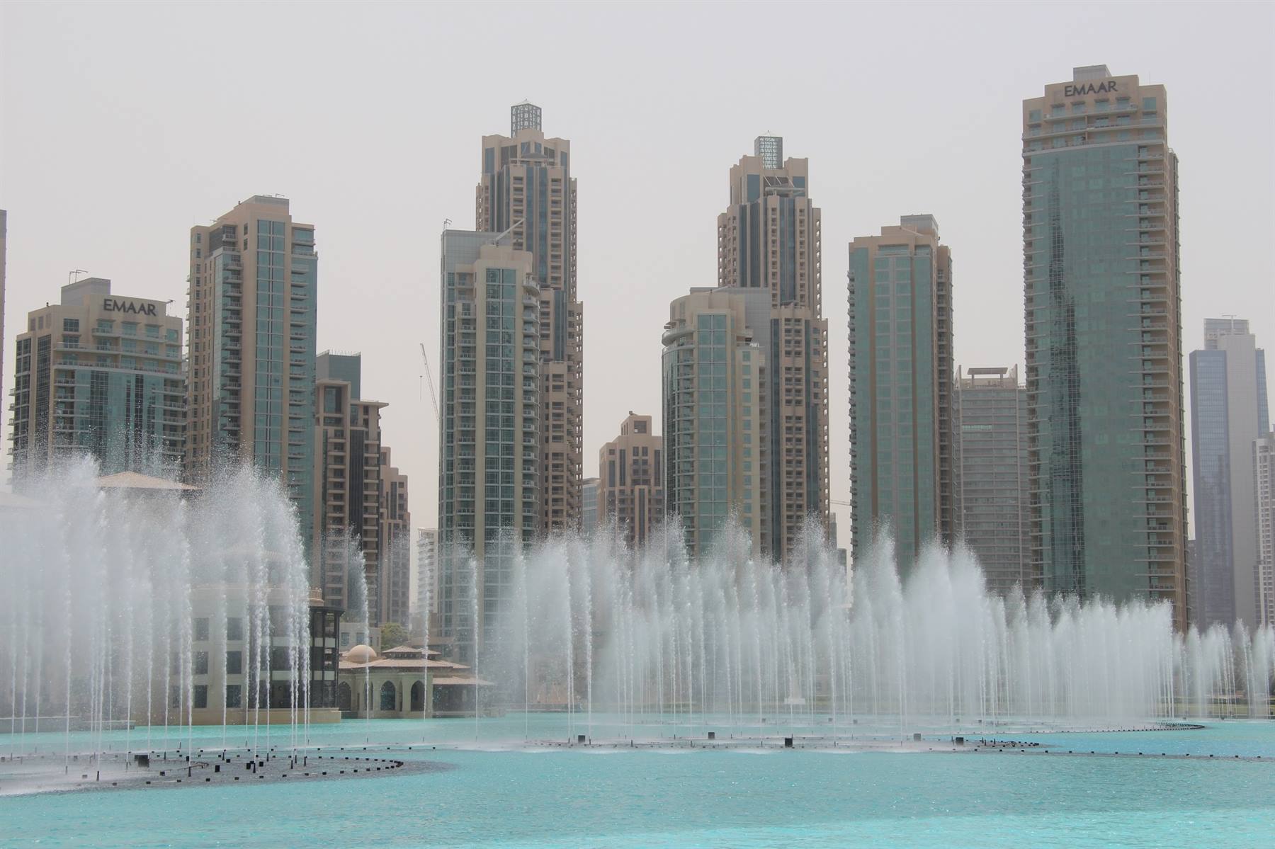 Le fontane al Dubai Mall