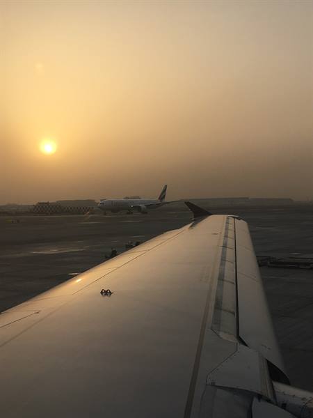 Sunrise at Dubai airport