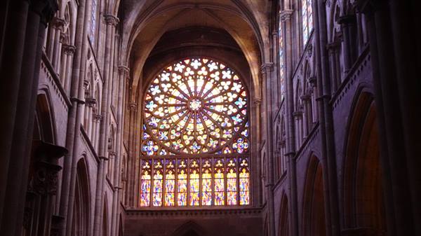 The light of the rose window left us breathless.