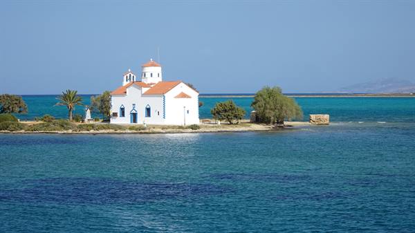 A little white church in the blue: the moment I'll keep forever.