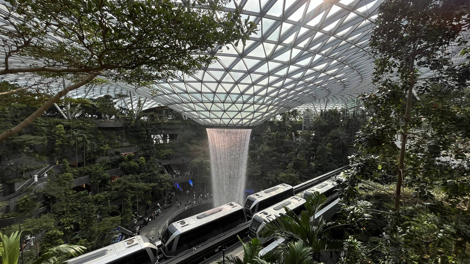 Changi Airport-The Jewel Rain Vortex