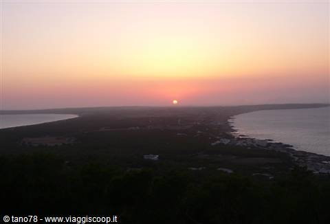 Sunset from the restaurant El Mirador