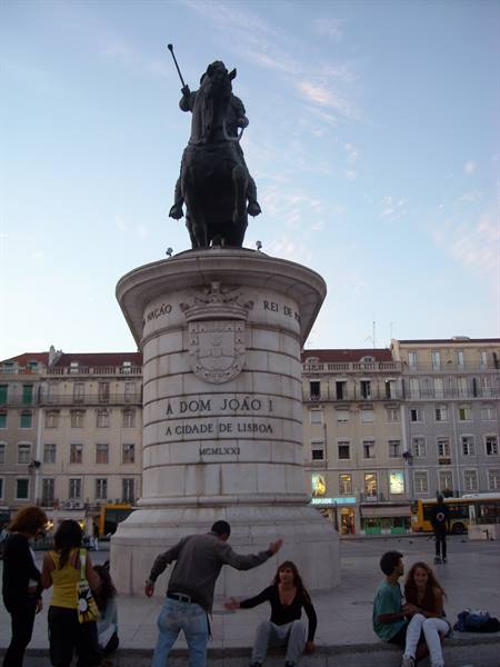 equestrian statue of Dom João Das Regras-Lisbon