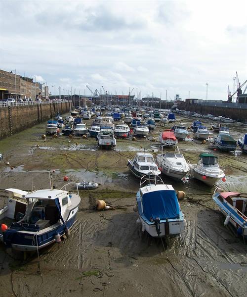 The harbour at low tide