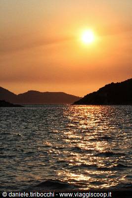 SUNSET OVER THE SEA