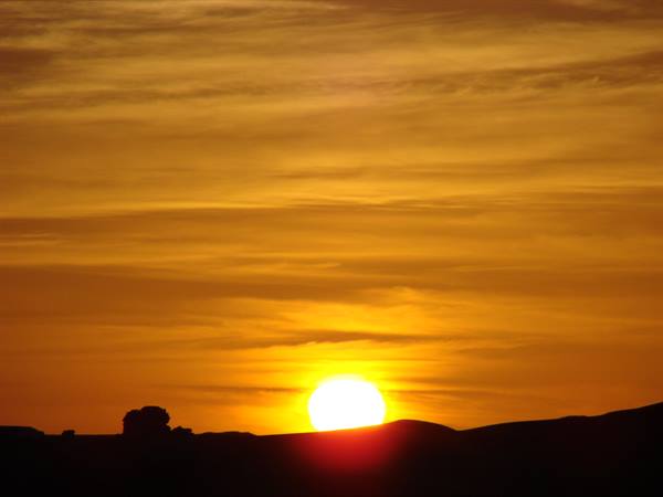 sunset in the Akakus