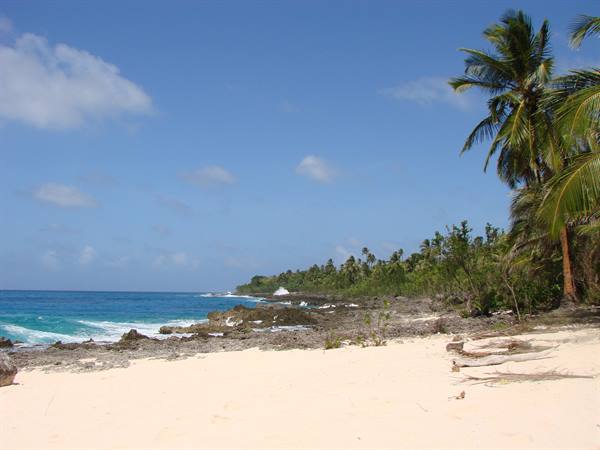 our little beach on the south-west tip of the island