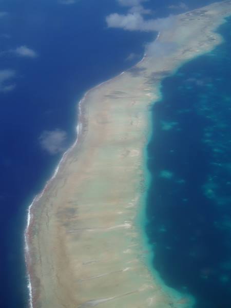 Rangiroa from the plane