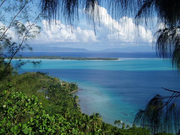 Lagoon of Bora Bora from the Belvedere