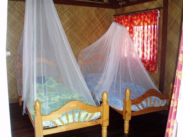 interior of our place in Maupiti at Chez Janine