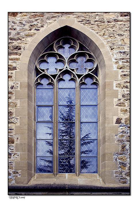 outside church