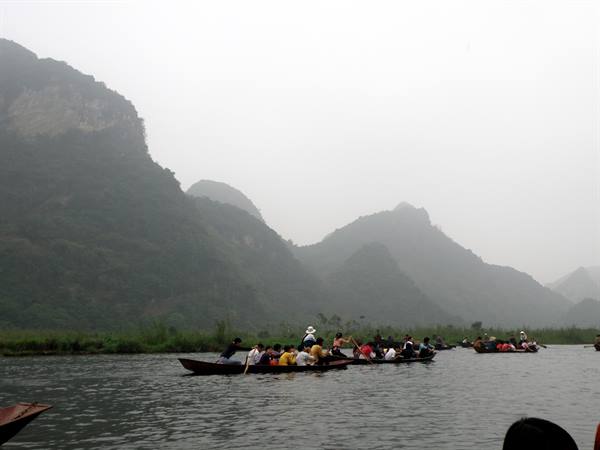 On the river towards the Perfume Pagoda