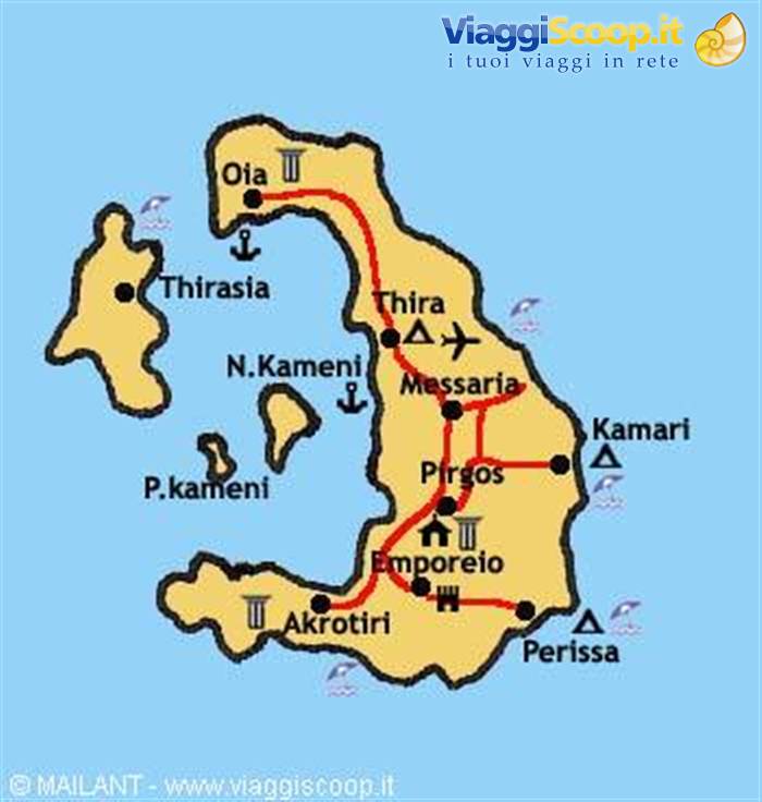 Santorini map