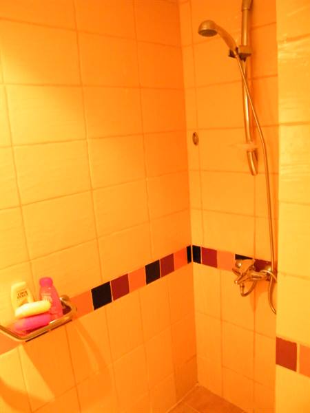 the shower