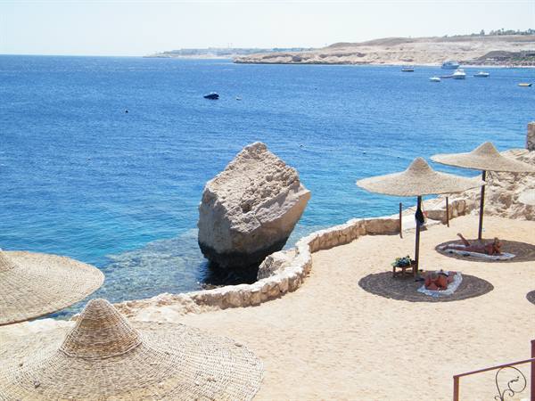 the beach with no access to the sea