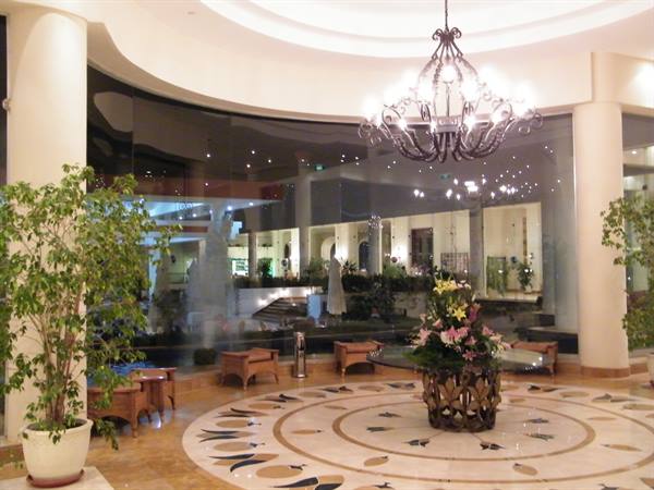 the hall in the evening