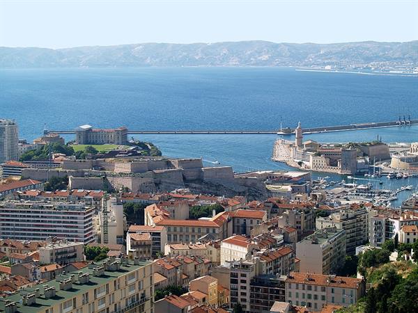 Marseille - Fort Saint-Nicolas and Vieux Port