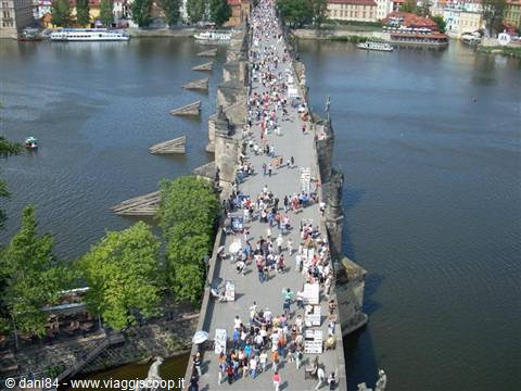 Charles bridge panorama from the tower
