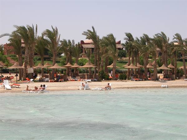 the village seen from the sea