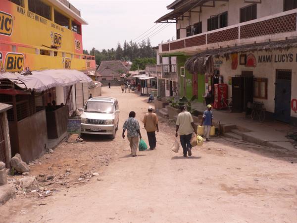 Watamu, village centre