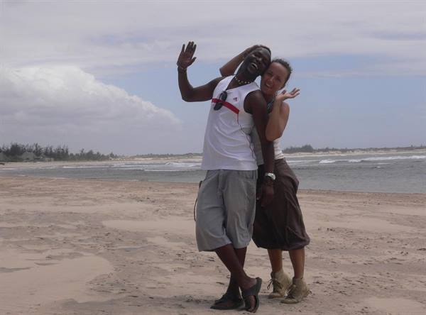 with Thomas at the golden beach