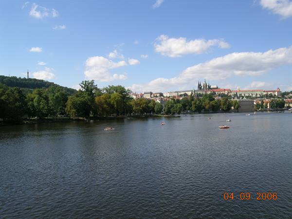 the banks of the Vltava