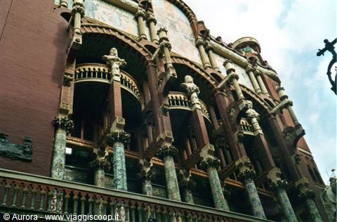 The façade of the Palau de la Música Catalana