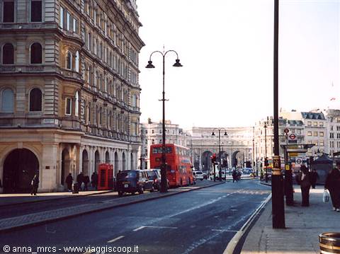 Glimpse of Trafalgar Square