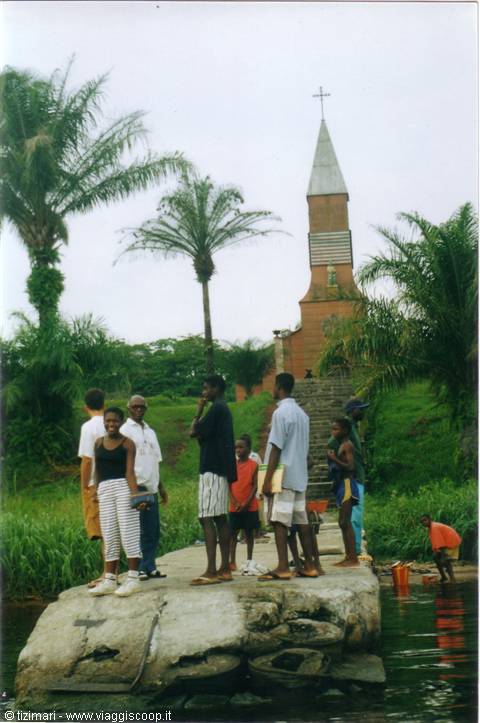 The arrival at Sainte Anne