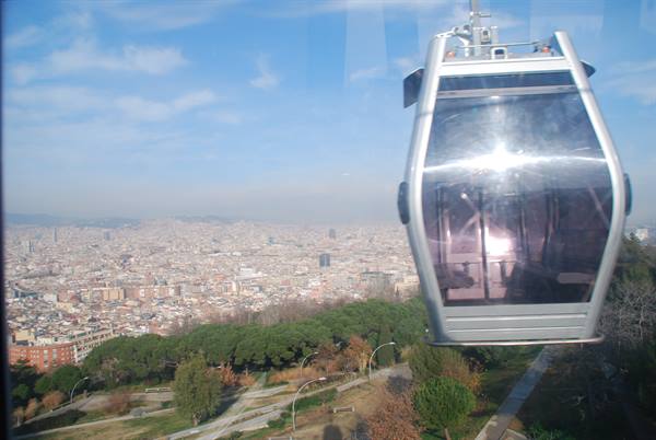 Climb towards Montjuic