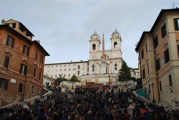 The staircase of Trinità dei Monti