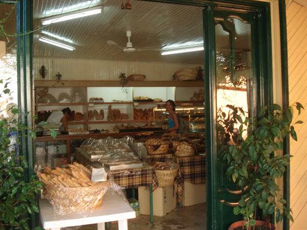 The characteristic Greek ovens