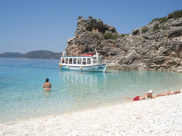 The paradise beach of Aghiofili