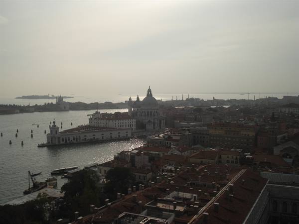 View of the lagoon from St Mark's bell tower